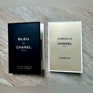 Bleu De Chanel Paris Men Eau De Parfum 0.05 oz. 1.5 ml. Chanel Gabrielle Essence
